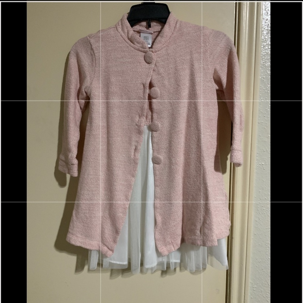 Girls Pink Coat Dress